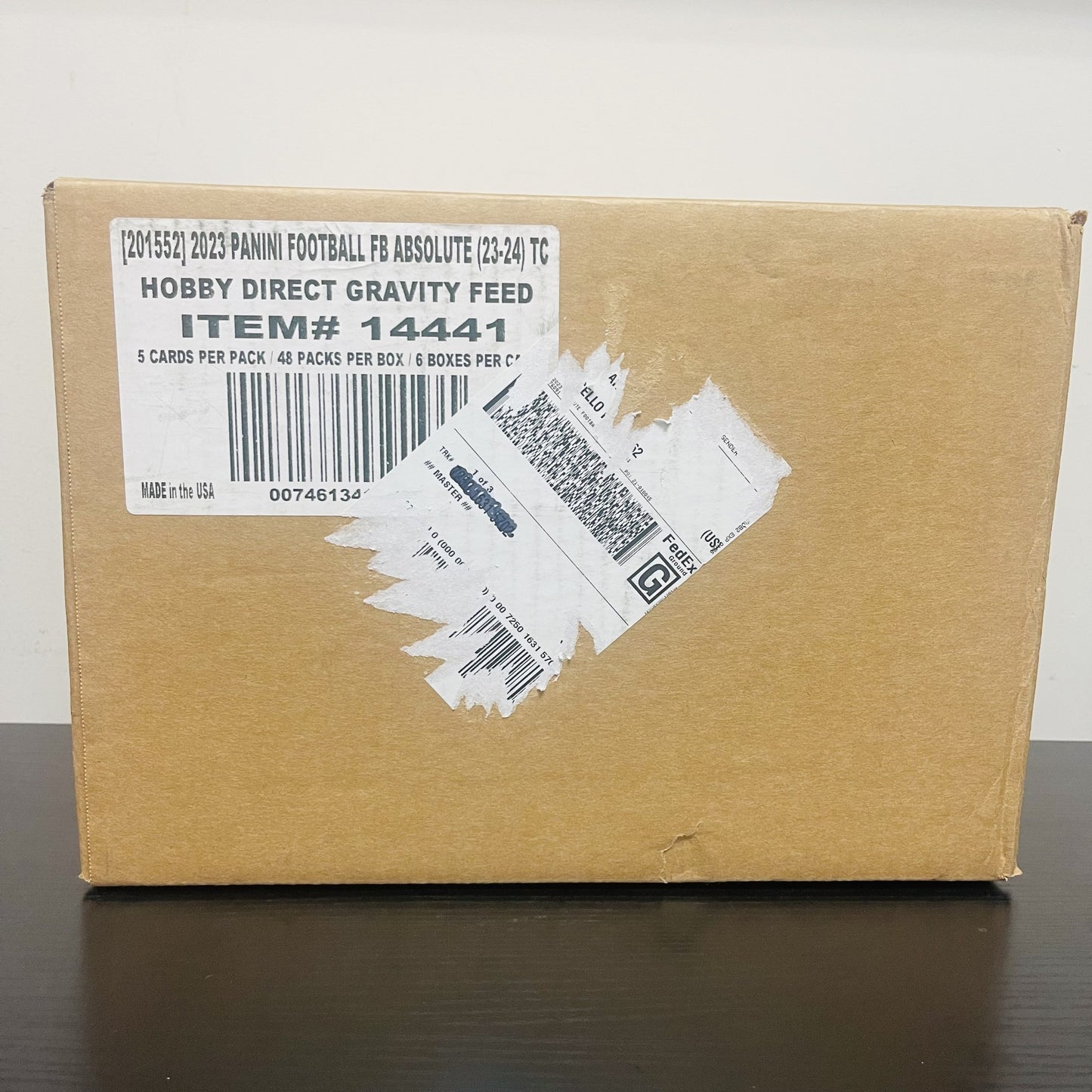 2023 Panini Absolute Football Gravity Feed 6-Box Case