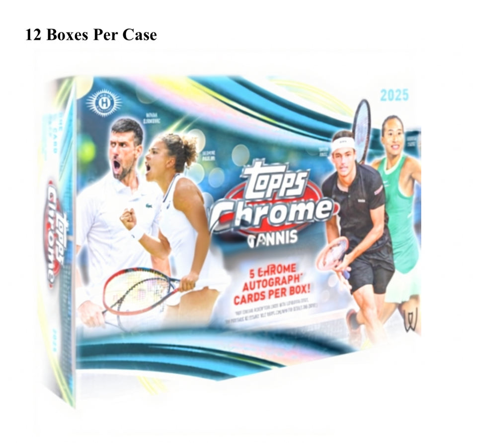 2025 Topps Chrome Tennis Breaker's Delight 12-Box Case