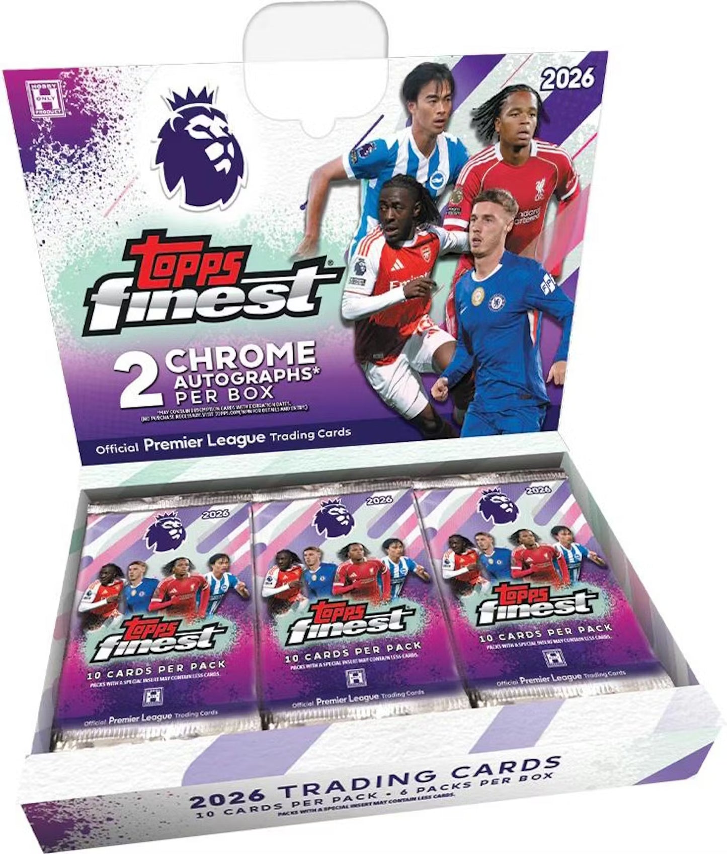 2026 Topps Finest Premier League Soccer Hobby 8-Box Case