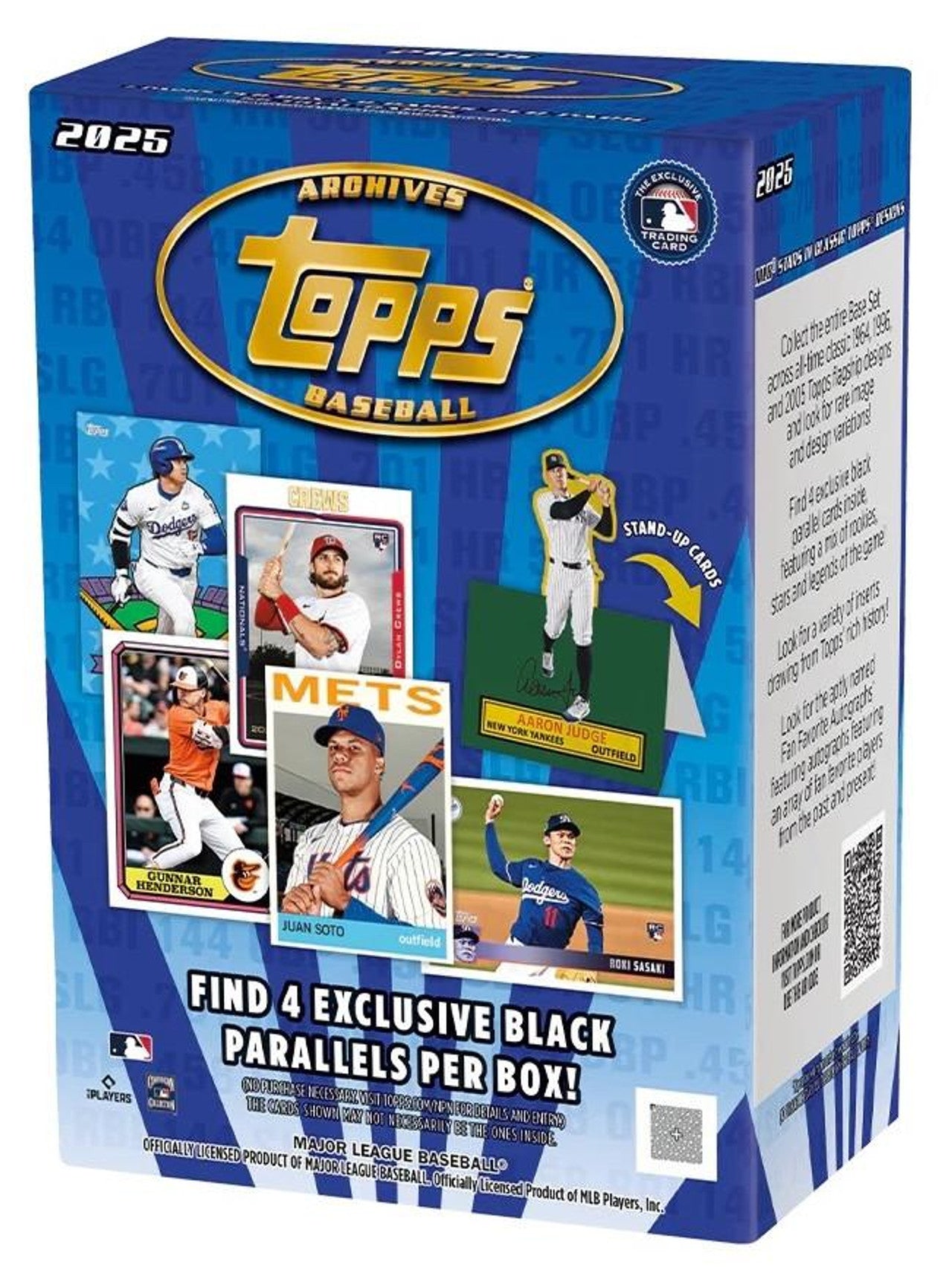 Blaster Box Topps Archives Baseball 2024 - 300 Carte Base Con Design 1961, 1970, 1994
