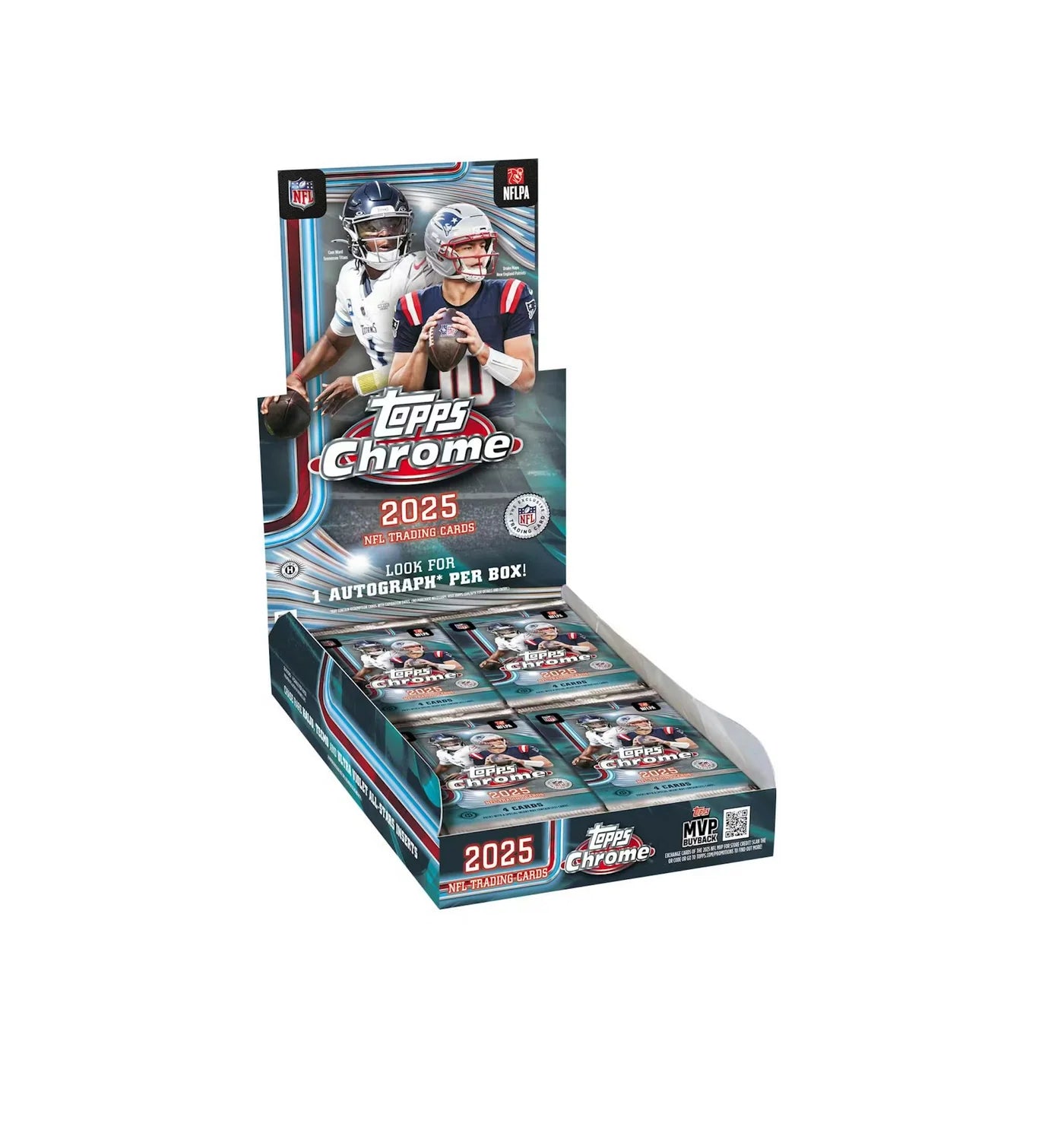 2025 Topps Chrome Football Hobby Box