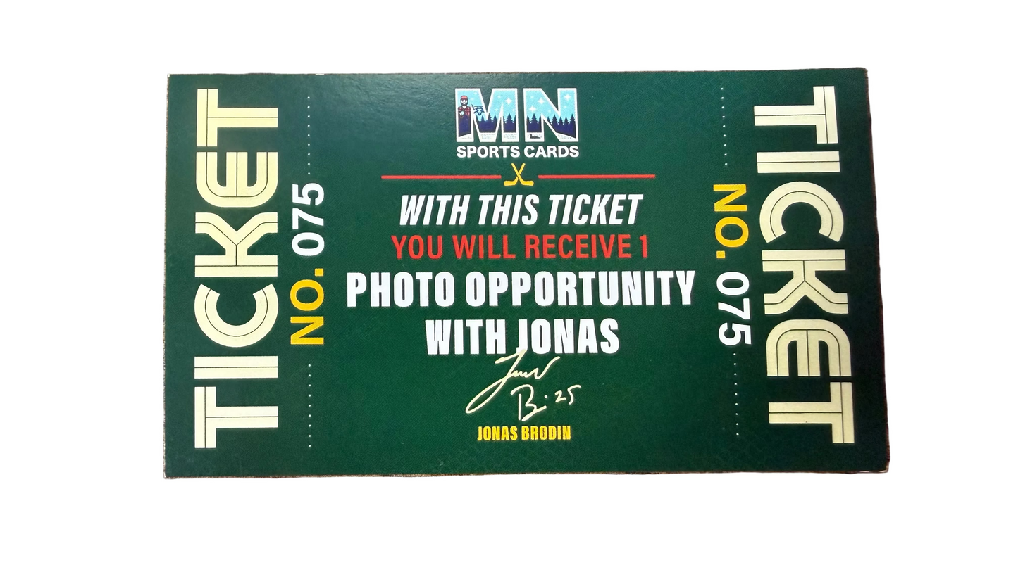 Jonas Brodin Photo Opportunity Ticket