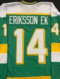 Joel Eriksson Ek Throwback Jersey (North Stars Colors)