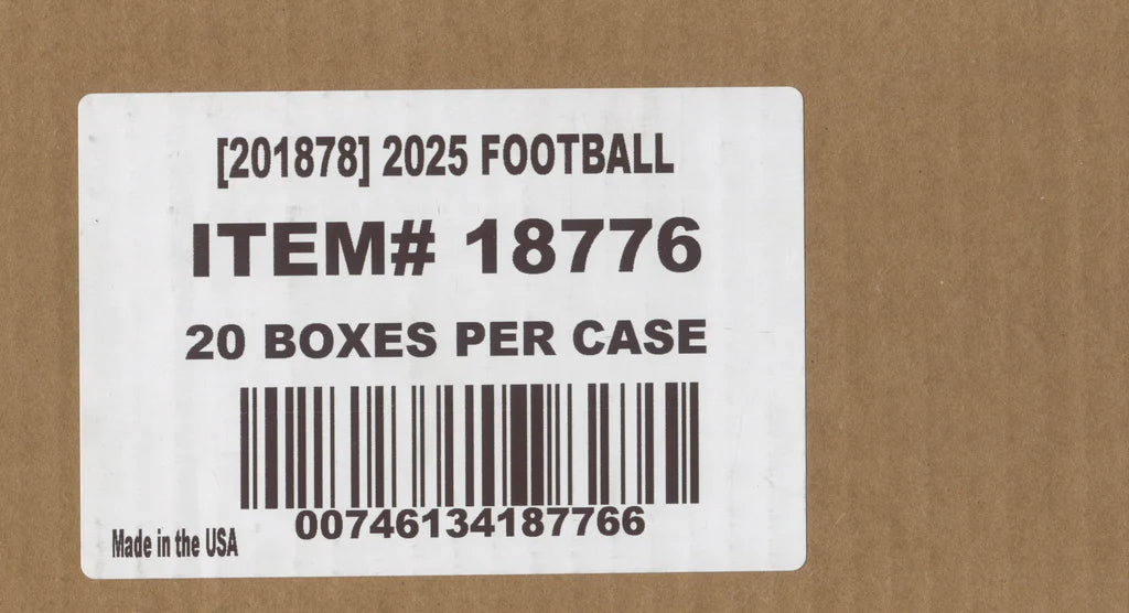 2025 Panini Prizm Football Hobby Blaster 20-Box Case (Orange Ice!)