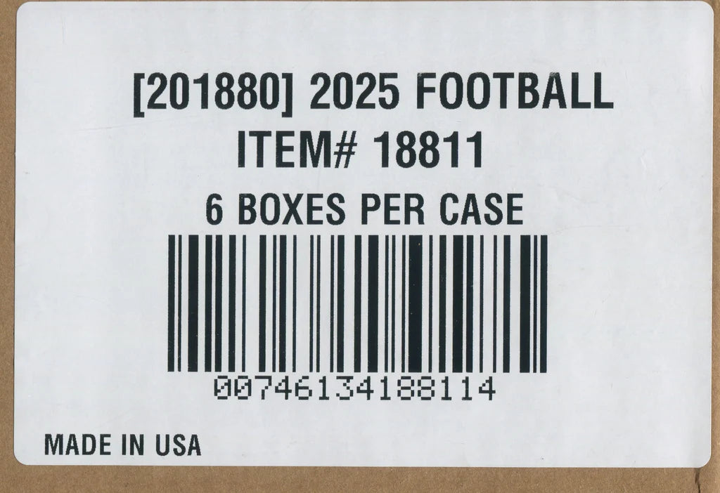 2025 Panini Immaculate Football Hobby 6-Box Case