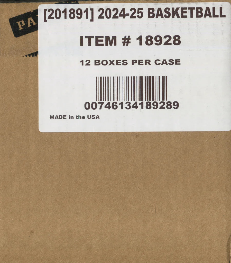 2024-25 Panini Prizm Black Basketball Hobby 12-Box Case