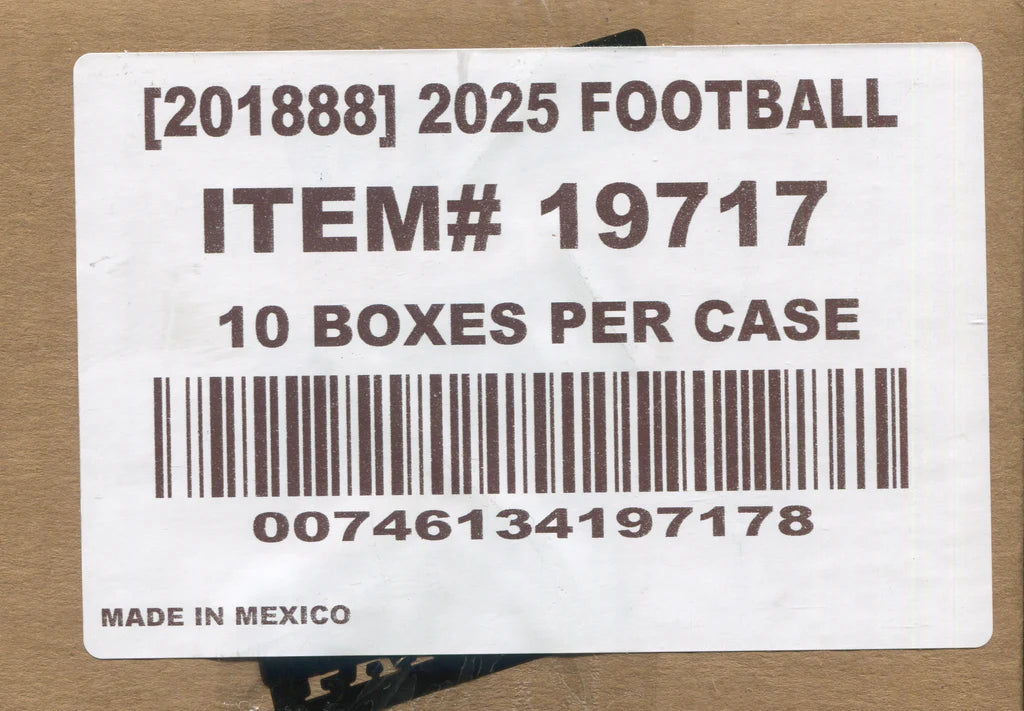 2025 Panini Silhouette Football Hobby 10-Box Case