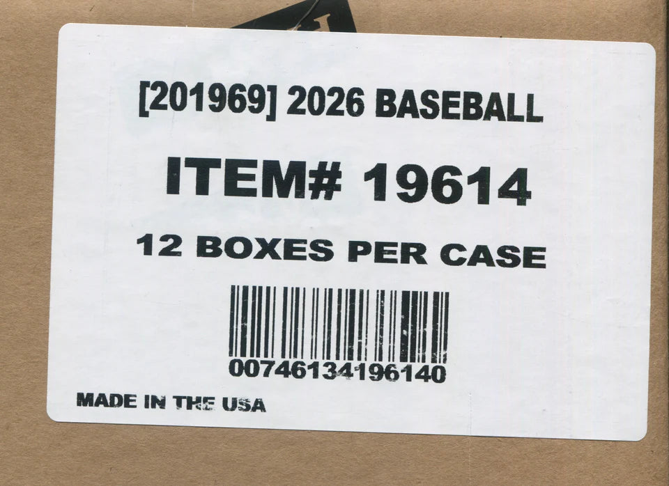2026 Panini USA Stars & Stripes Prizm Baseball Hobby 12-Box Case
