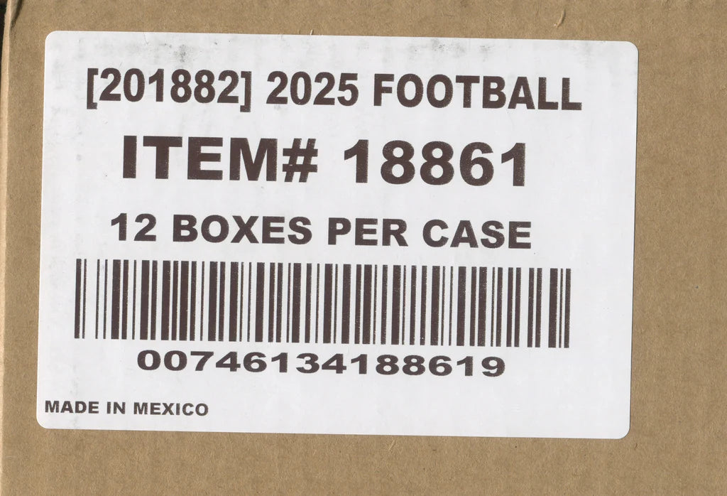 2025 Panini Select Football Hobby 12-Box Case