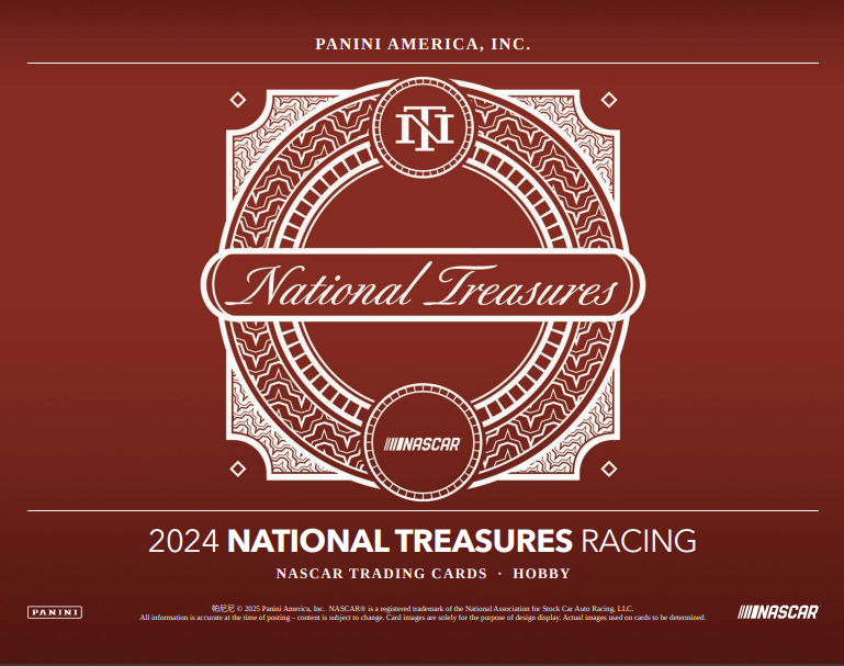 2024 Panini National Treasures Racing Hobby 4-Box Case
