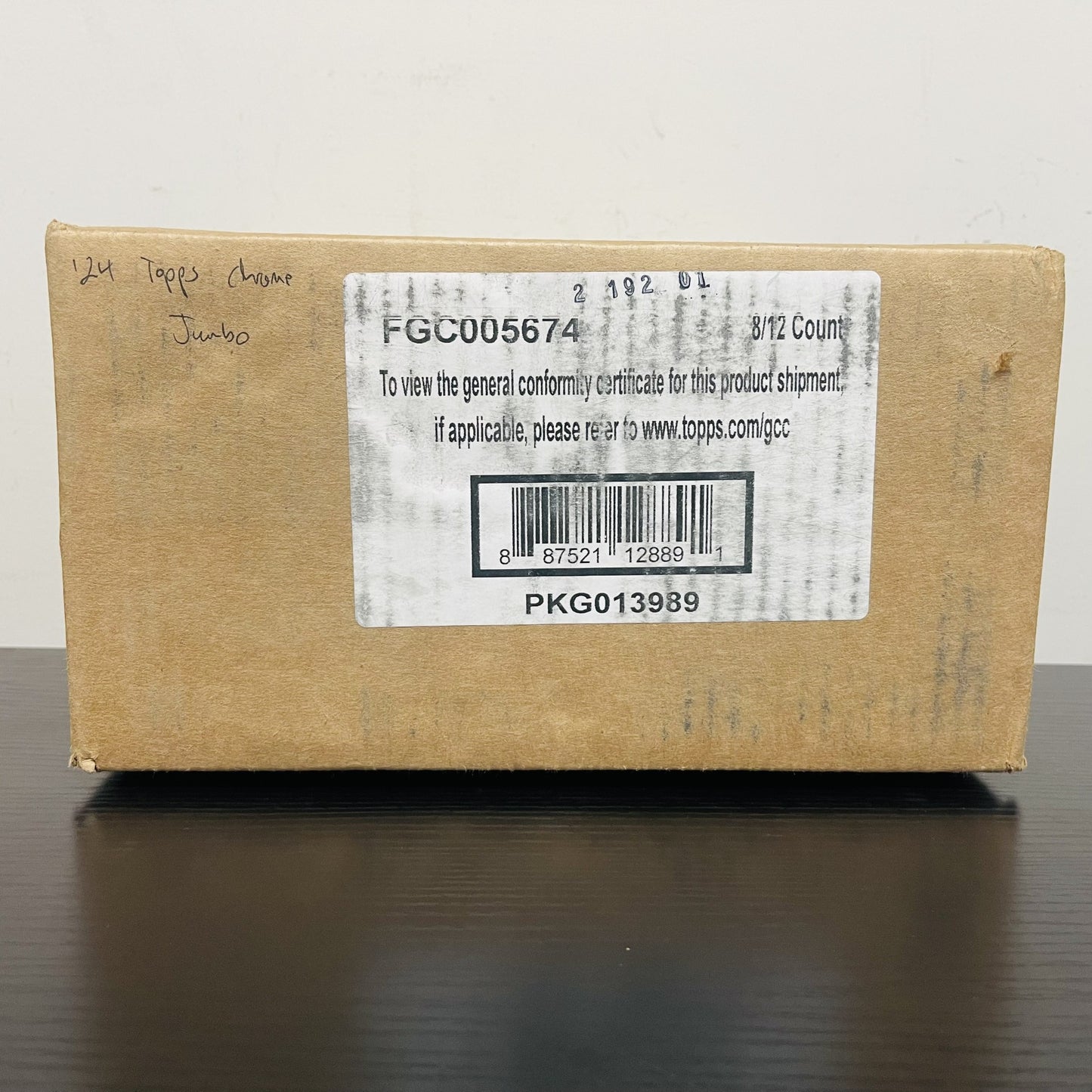 2024 Topps Chrome Baseball Jumbo HTA 8-Box Case