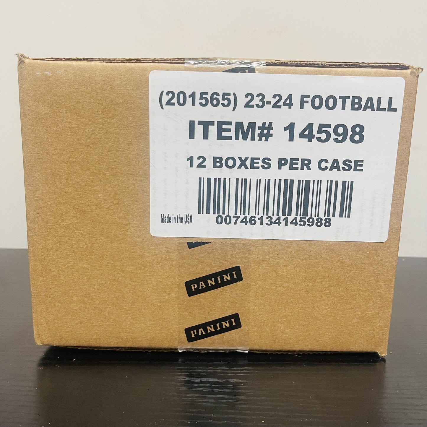 2023 Panini Donruss Optic Football International Hobby 12-Box Case