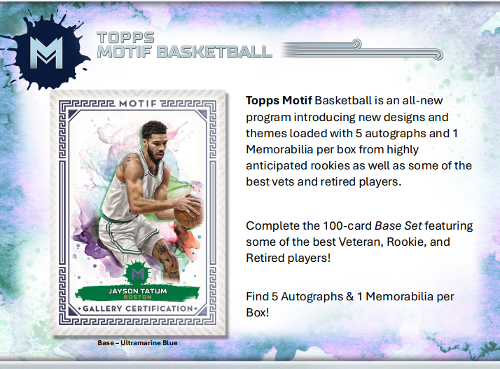 2023-24 Topps Motif Basketball Hobby 3-Box Case