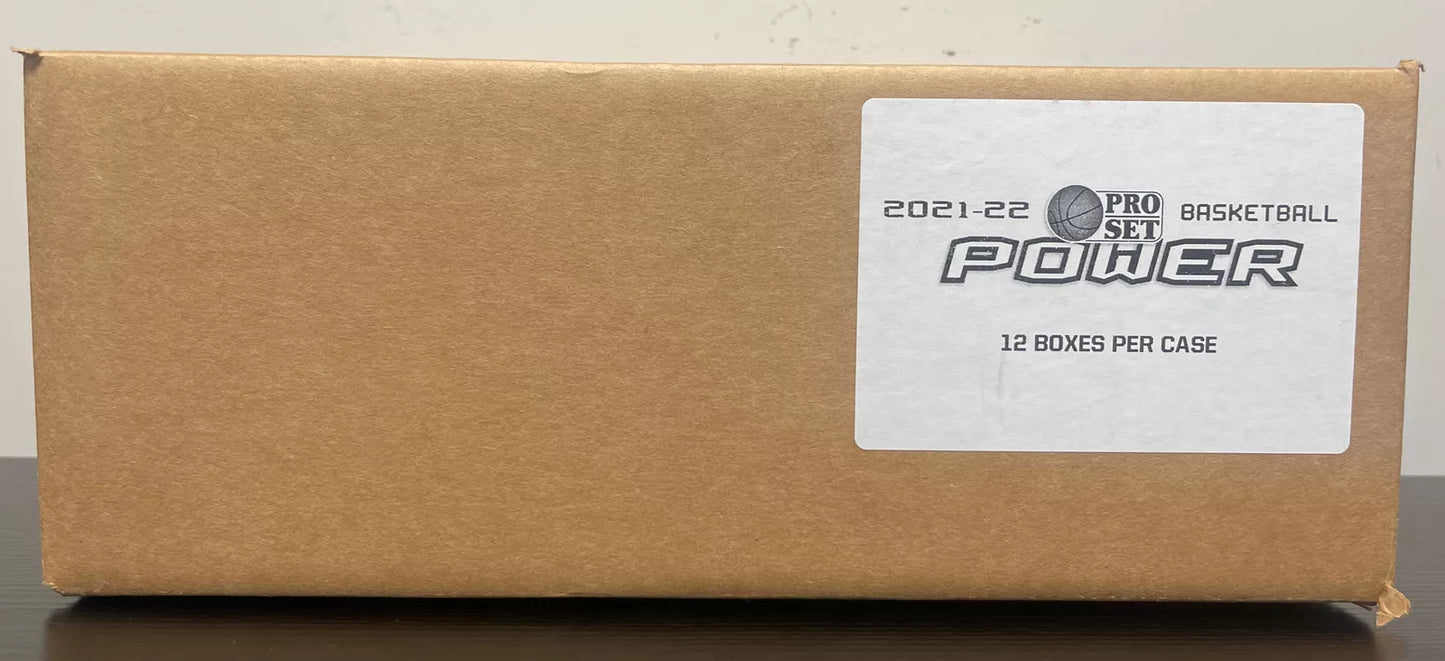 2021-22 Pro Set Power Basketball Hobby 12-Box Case