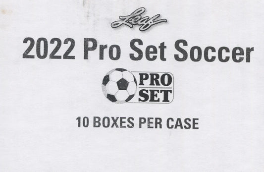 2022 Pro Set Soccer Hobby 10-Box Case