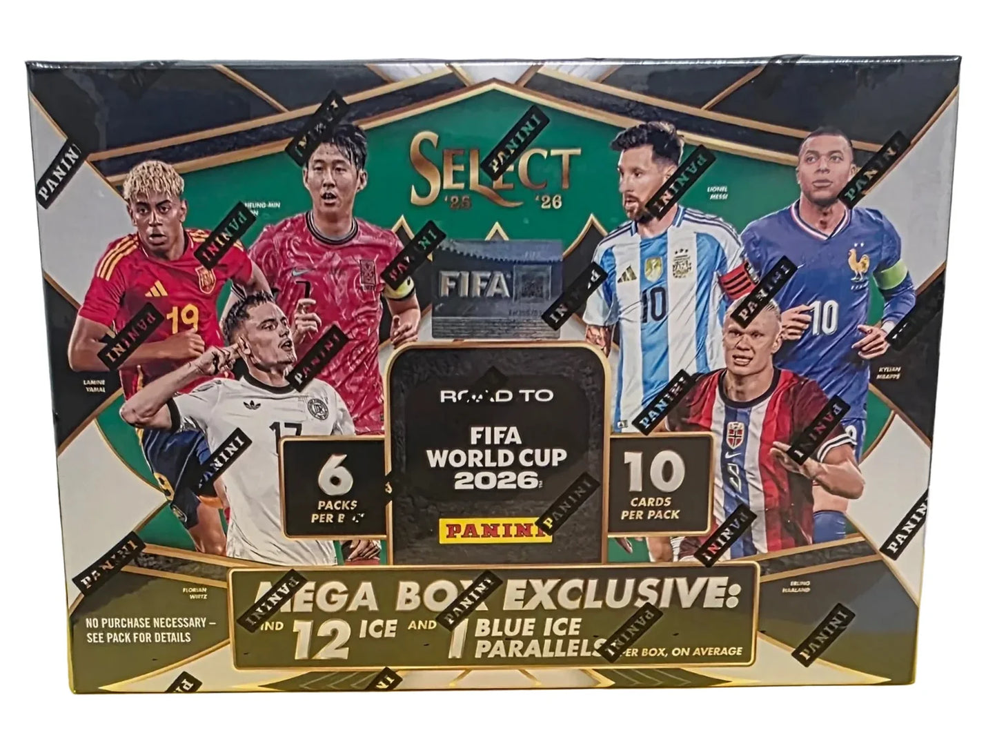 2025-26 Panini Select Road to FIFA World Cup Soccer Mega 20-Box Case