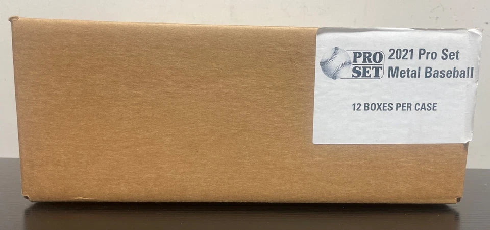 2021 Pro Set Metal Baseball Hobby 12-Box Case