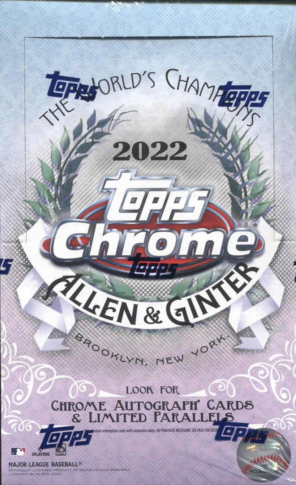 2022 Topps Allen & Ginter Chrome Baseball Hobby Box