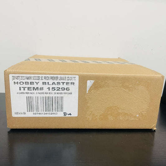 2023-24 Panini Prizm Premier League EPL Soccer 6-Pack Hobby Blaster 20-Box Case (Blue Mosaic Prizms!)