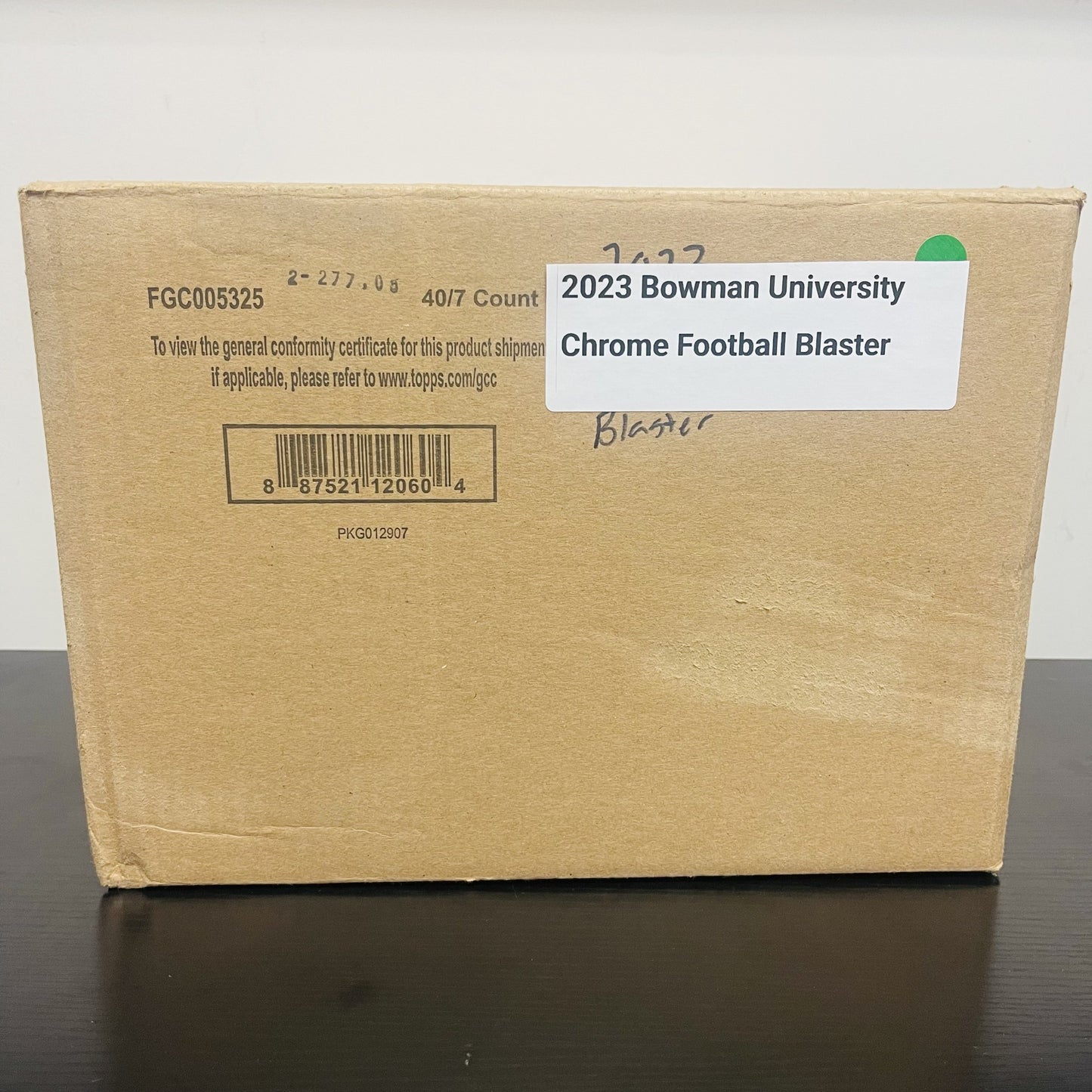 2023 Bowman University Chrome Football Blaster 40-Box Case