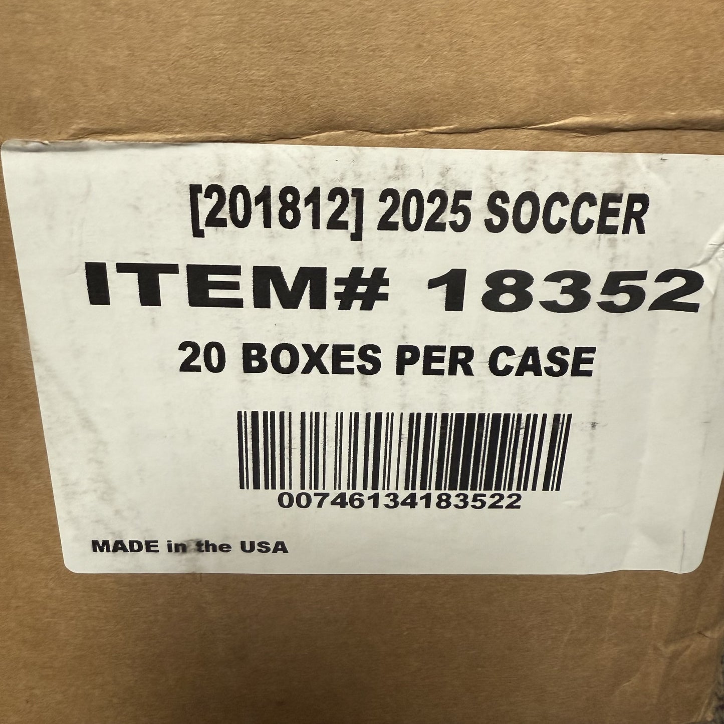 2025 Panini Prizm FIFA Club World Cup Soccer Mega 20-Box Case