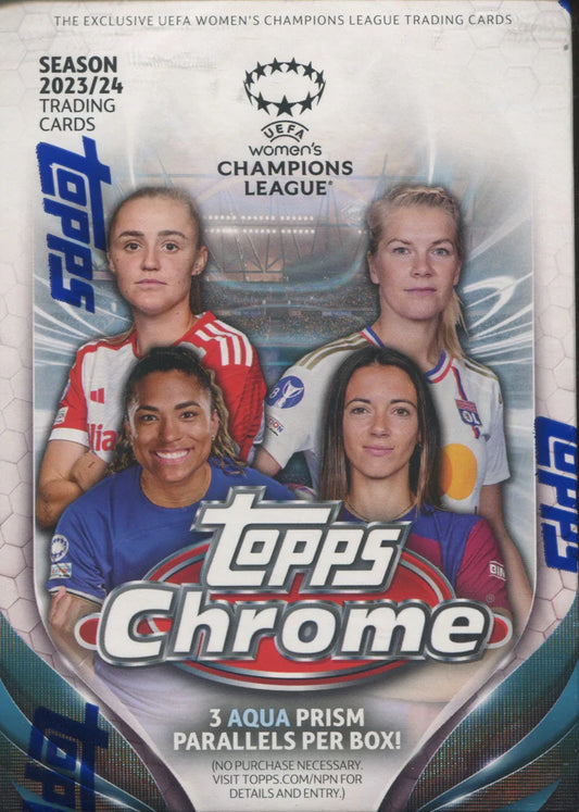 2023-24 Topps UEFA Women's Champions League Chrome Soccer Blaster Box