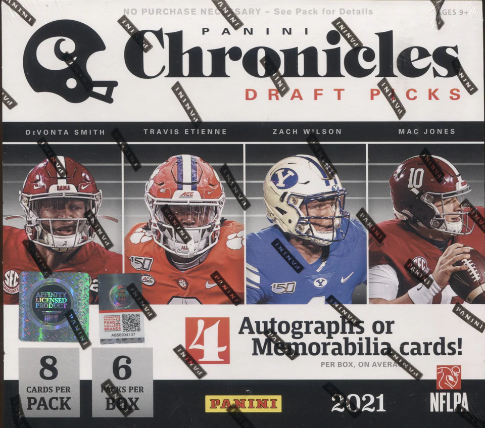 2021 Panini Chronicles Draft Picks Football Hobby Box
