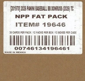 2026 Panini Donruss Baseball Fat Pack 12-Box Case
