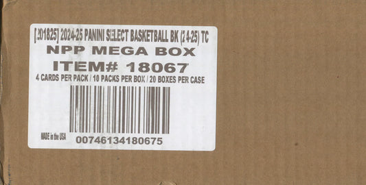 2024-25 Panini Select Basketball Mega 20-Box Case(Cracked Ice)
