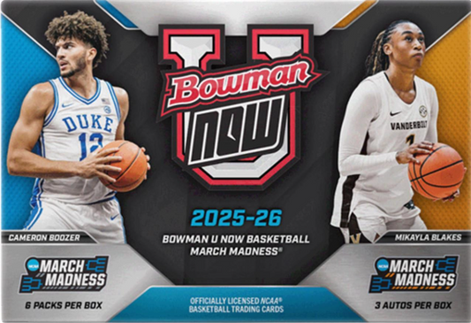 2025-26 Bowman University NOW March Madness Basketball Hobby Box