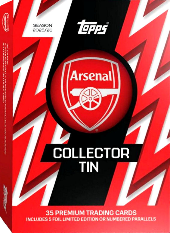 2025-26 Topps Arsenal Soccer Collector Tin