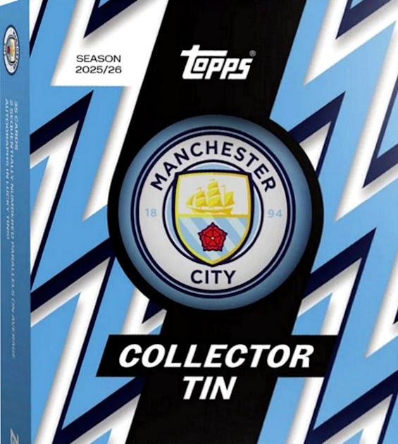 2025-26 Topps Manchester City Soccer Collector Tin