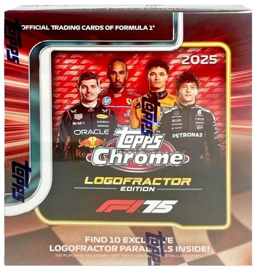 2025 Topps Chrome Formula 1 F1 Racing Logofractor Box