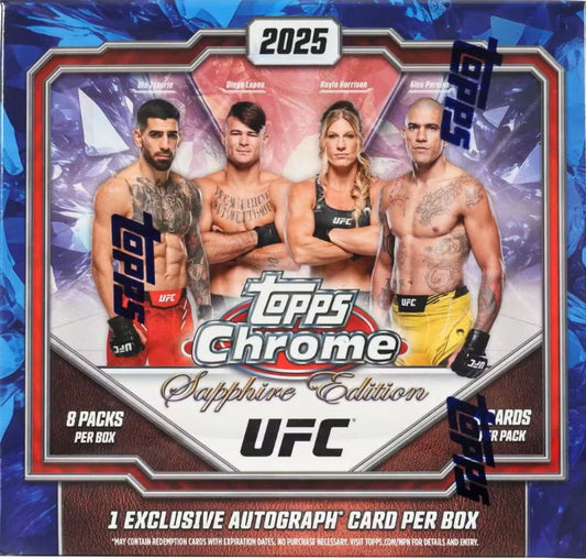 2025 Topps UFC Chrome Sapphire Edition Box