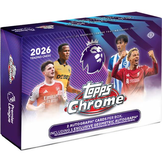 2026 Topps Chrome Premier League Soccer Breaker's Delight 6-Box Case