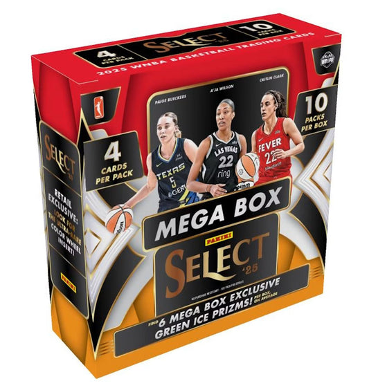 2025 Panini Select WNBA Basketball Mega Hobby 20-Box Case (Green Ice Prizm)