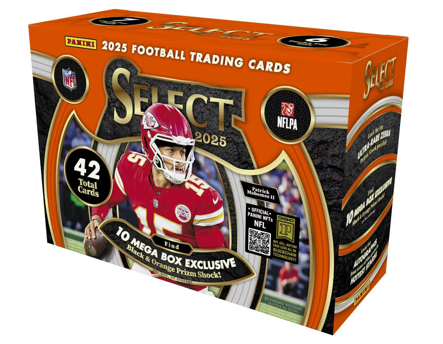 2025 Panini Select Football Hobby Mega 20-Box Case (Black & Orange Prizm)
