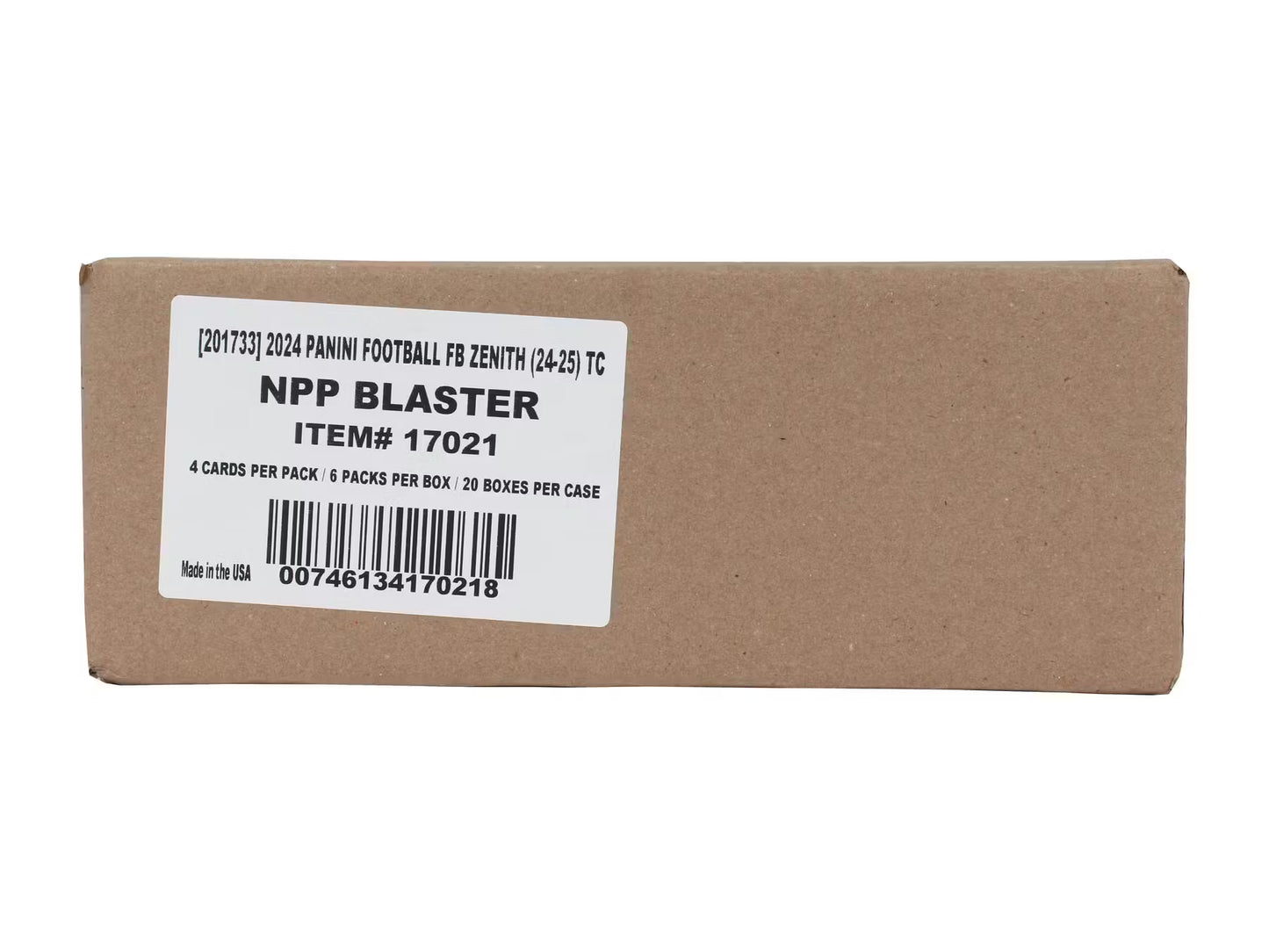 2024 Panini Zenith Football 6-Pack Blaster 20-Box Case