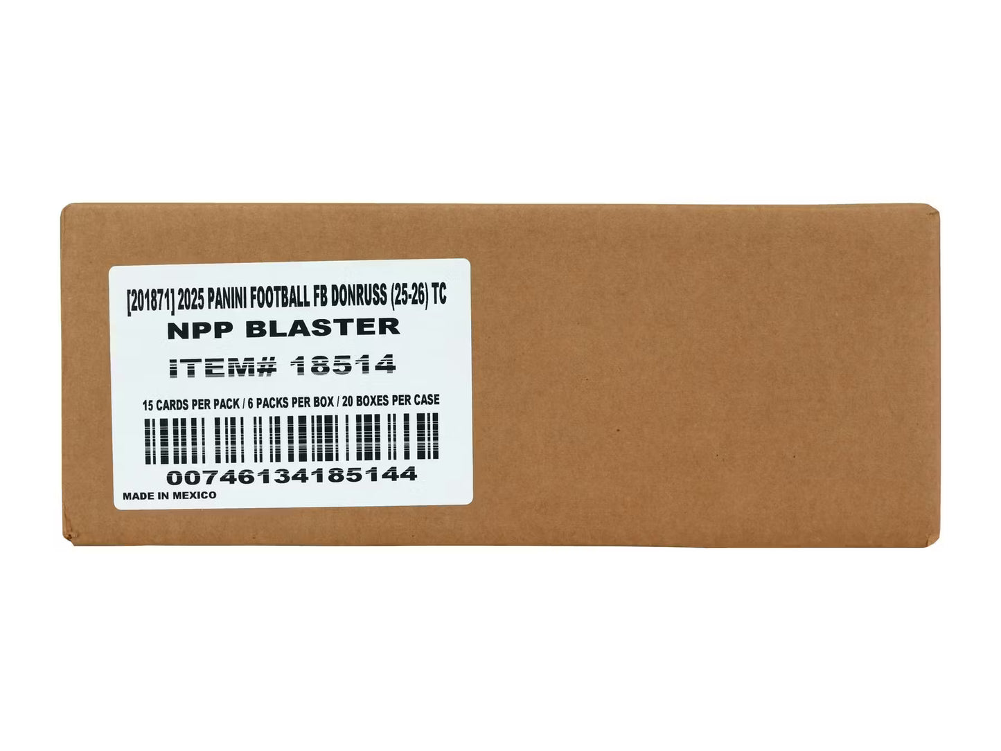 2025 Panini Donruss Football 6-Pack Blaster 20-Box Case