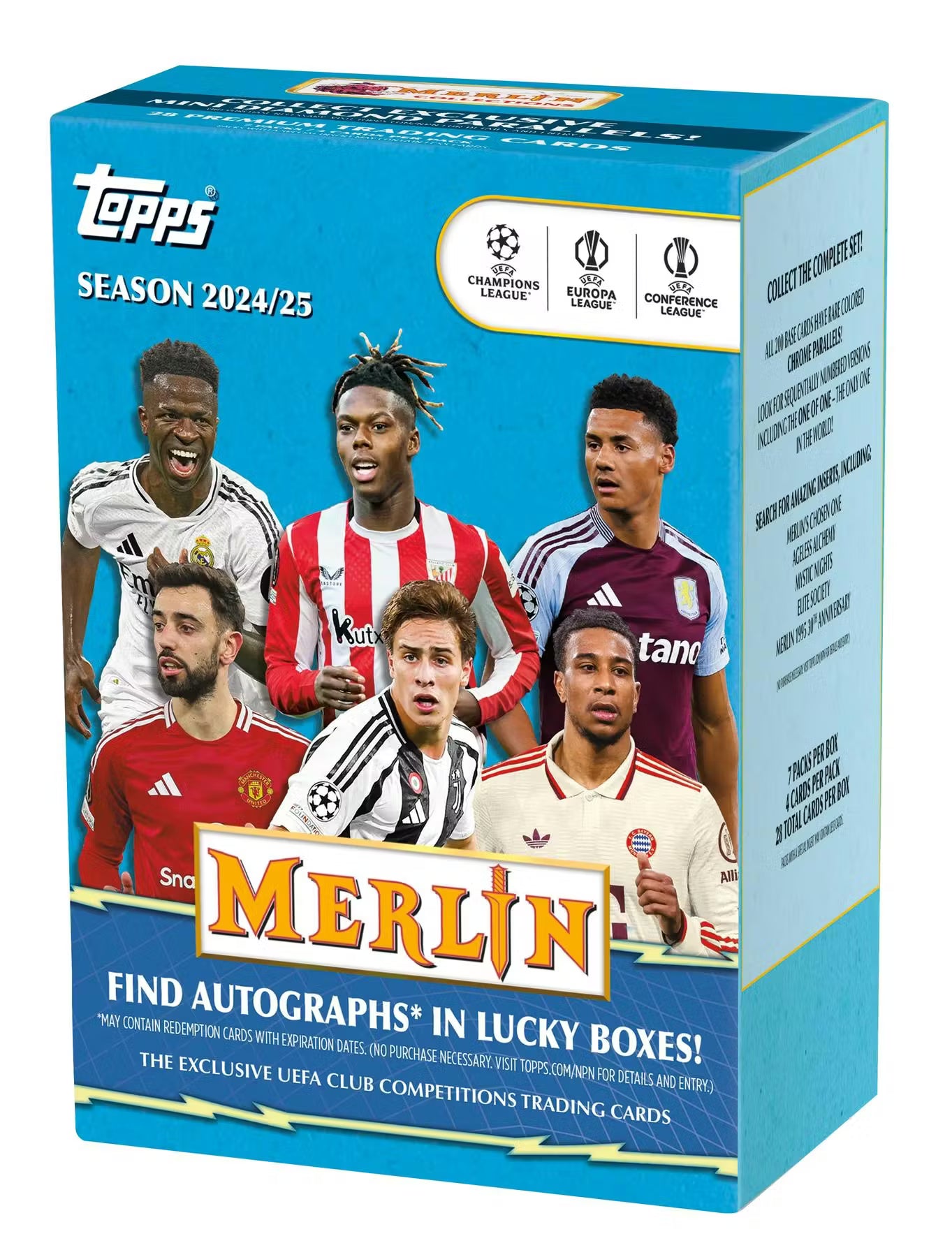 2024-25 Topps UEFA Club Competitions Merlin Chrome Soccer Blaster Box