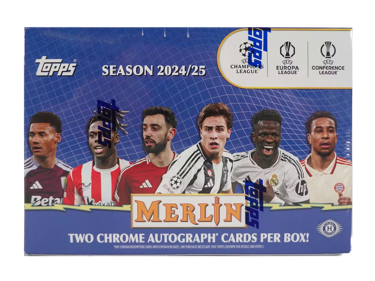 2024-25 Topps UEFA Club Competitions Merlin Chrome Soccer Breaker’s Delight Box