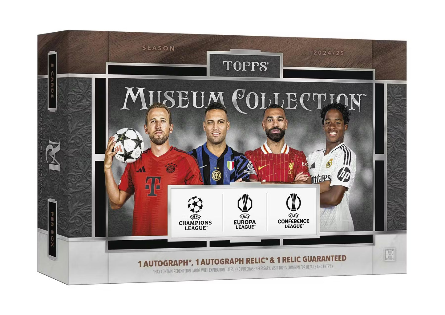 2024-25 Topps UEFA Club Competitions Museum Collection Soccer Hobby 8-Box Case