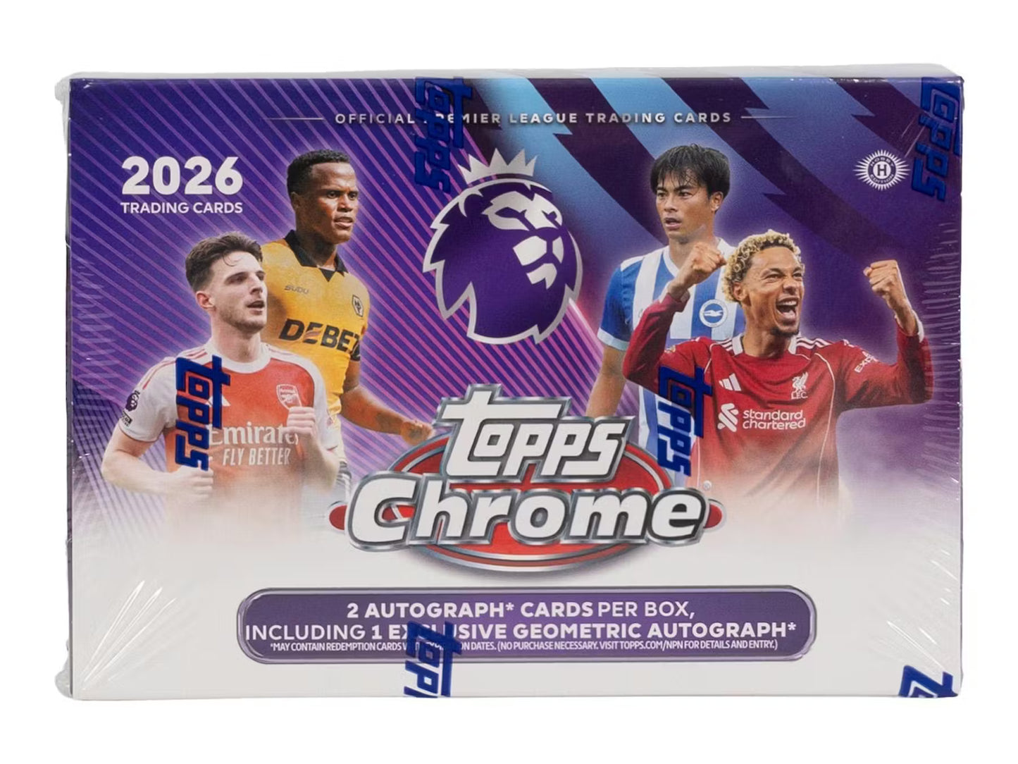 2026 Topps Chrome Premier League Soccer Breaker's Delight Box