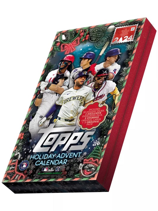 2024 Topps Holiday Baseball Mega Holiday Advent Calendar Box