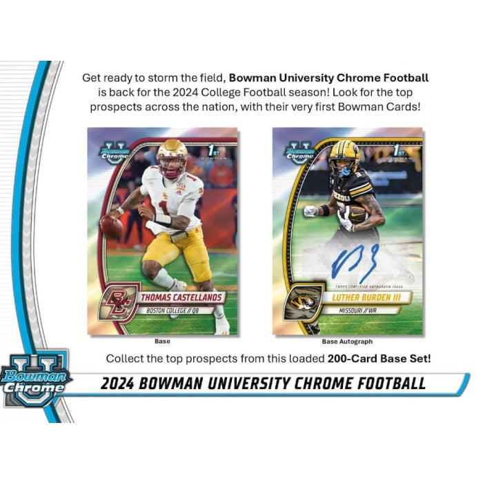 2024 Bowman Chrome University Football Breaker's Delight Box