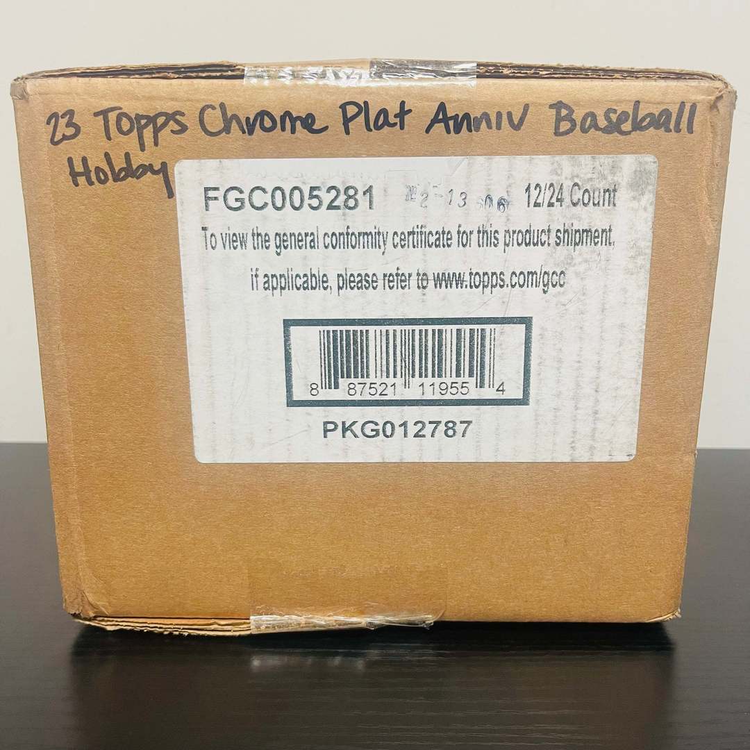 2023 Topps Chrome Platinum Anniversary Baseball Hobby 12-Box Case