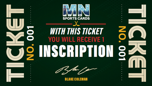Blake Coleman Inscription Ticket