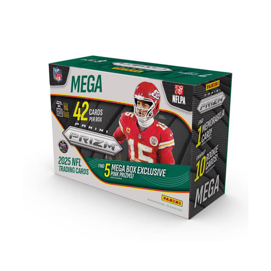 2025 Panini Prizm Football Mega Box (Pink Pulsar Prizms)