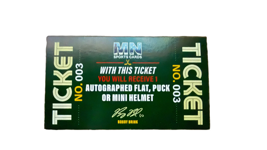 Bobby Brink Autograph on Flat/Puck/Mini Helmet Ticket