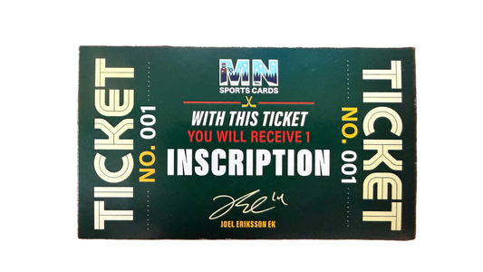 Joel Eriksson Ek Inscription Ticket